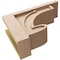 Ekena Millwork 8"W x 24"D x 16"H Classic Alma Rough Cedar Woodgrain TimberThane Corbel, Primed Tan CORUR08X24X16ALMRCPR - alternate 2